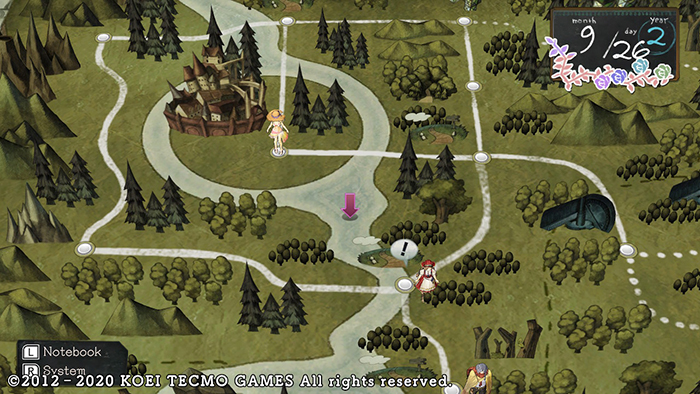 World map of Atelier Ayesha: The Alchemist of Dusk DX