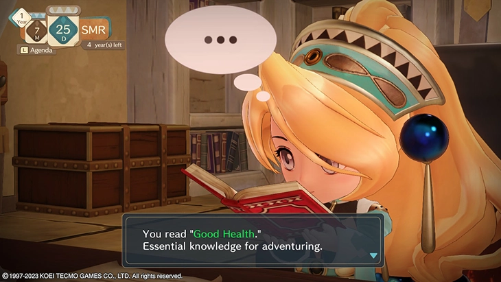 Learning alchemy recipes in Atelier Marie Remake: The Alchemist of Salburg