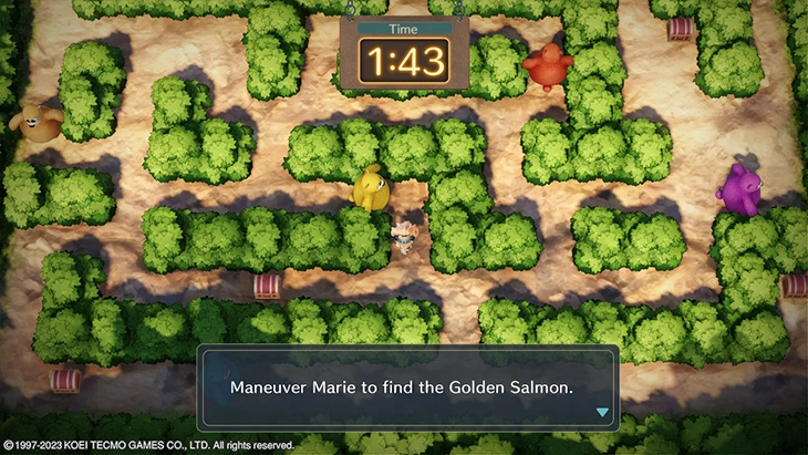 Mini game in Atelier Marie Remake: The Alchemist of Salburg