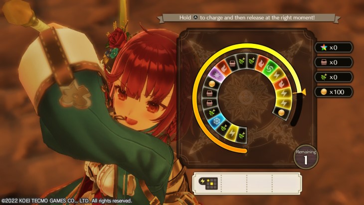 Mini Game in Atelier Sophie 2: The Alchemist of the Mysterious Dream