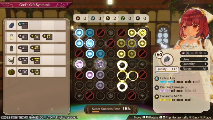 Synthesis System in Atelier Sophie 2: The Alchemist of the Mysterious Dream