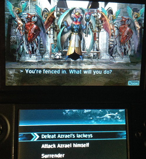 Battle decisions with Azrael