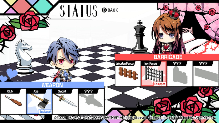 The Barricade Battle board is a visual representation of affection