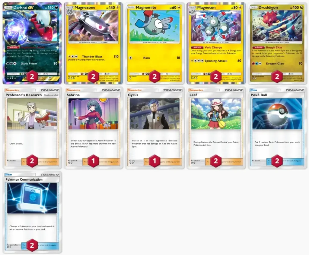 Best Darkrai EX Deck