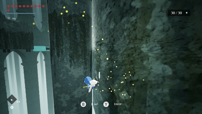 Blue Fire for NIntendo Switch provides platforming challenges in the form of Voids. Voids have interesting movement demands such as wall-running around columns to get to the goal