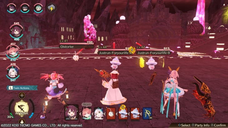 Combat in Atelier Sophie 2: The Alchemist of the Mysterious Dream