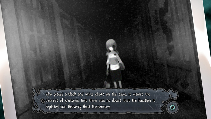 Girl with a hatchet in Corpse Party: Blood Drive