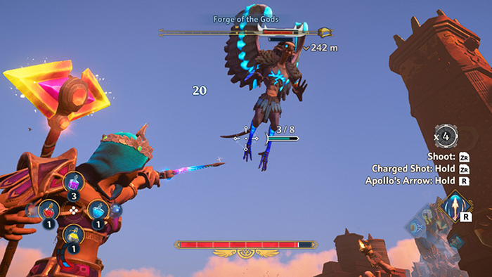 Bow and Arrow Attack in Immortals Fenyx Rising