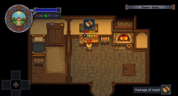 Using the food stamp for meat in Graveyard Keeper