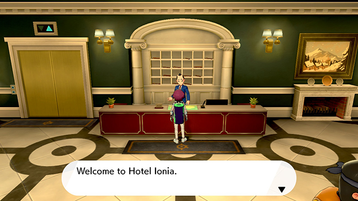 Hotel Ionia in Pokemon Sword/Shield