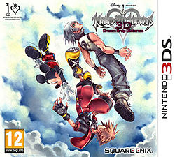 Kingdom Hearts 3D Dream Drop Distance 3DS Game Box Cover Art