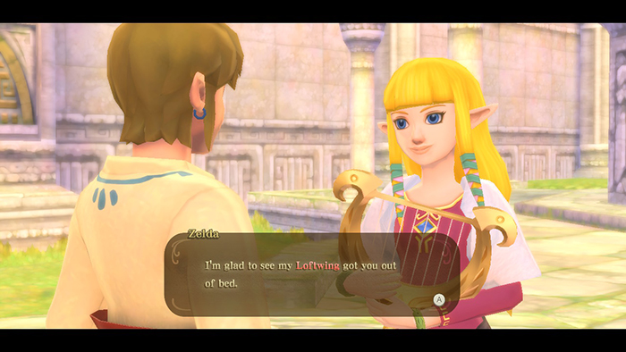 Link and Zelda in The Legend of Zelda: Skyward Sword HD