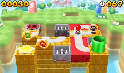 Mario and Donkey Kong Minis on the Move Gameplay for Nintendo 3DS