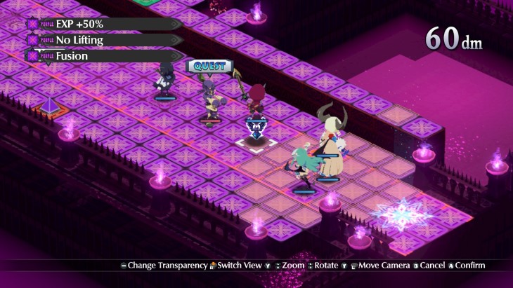 Moving characters in Disgaea 6: Defiance of Destiny