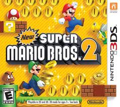 New Super Mario Bros. 2 3DS Game Box Cover Art