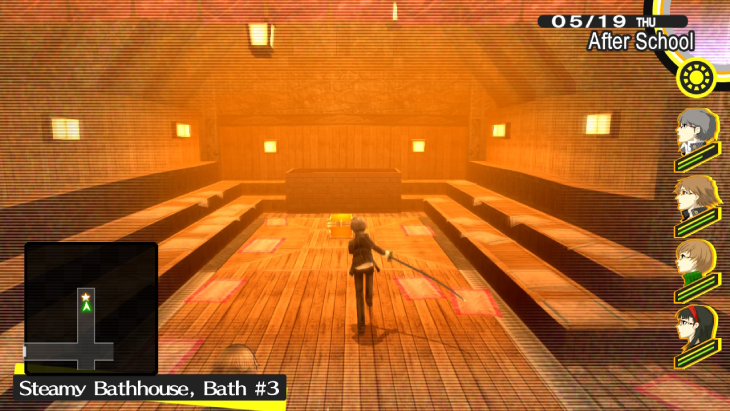 Navigating a dungeon in Persona 4 Golden