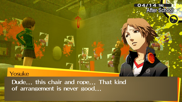 Investigating a strange place in Persona 4 Golden