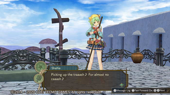 Picking up the trash in Atelier Shallie: Alchemists of the Dusk Sea DX