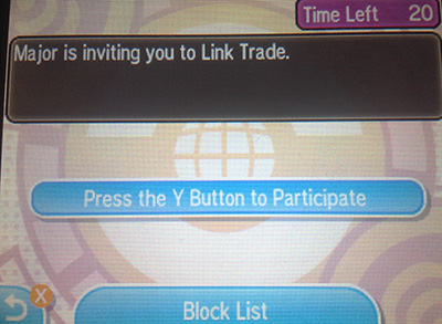 Inviting player to battle in Pokemon Sun/Moon