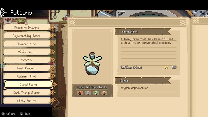 A potion bottle with fairy wings