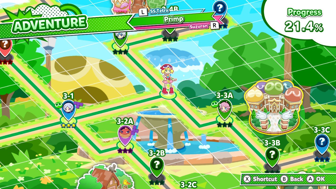 Puyo Puyo Tetris 2 - Map