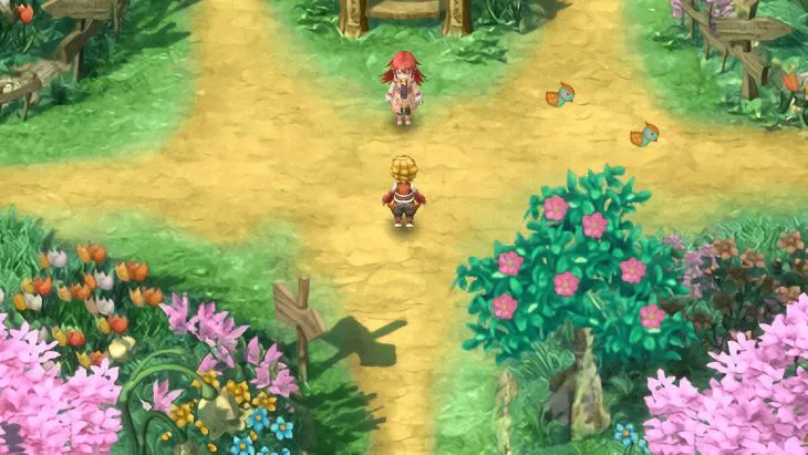The entrance to the village in Rune Factory 3