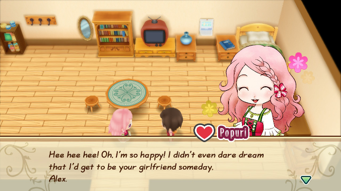 Dating someone of the same sex is possible in Story of Seasons: Friends of Mineral Town.