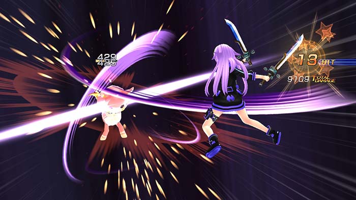 Special skill animated scene in Megadimension Neptunia VII