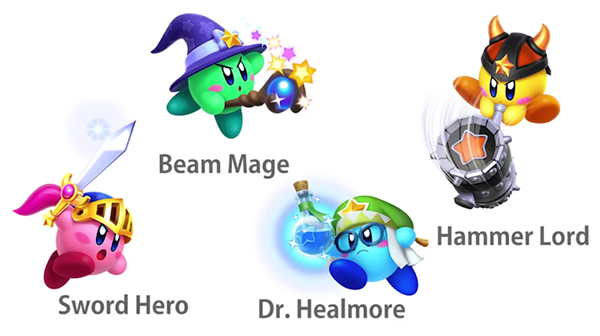 Differences Between Roles in Team Kirby Clash Deluxe