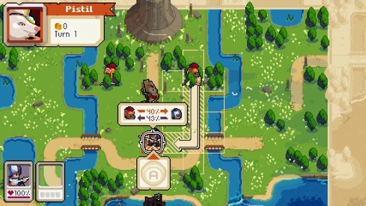 Wargroove 2 attacking