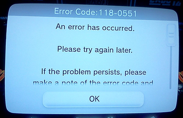 Splatoon error code 001-0502 in online multiplayer