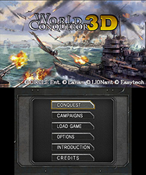 World Conqueror 3D Menu