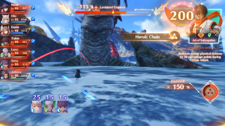 Using a Chain Attack to recover in Xenoblade Chronicles 3