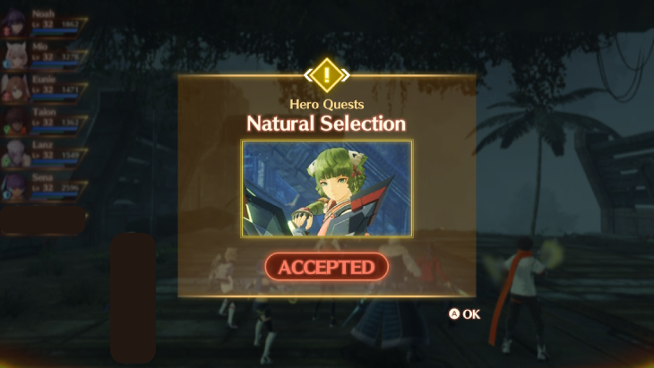 Getting a Hero Quest in Xenoblade Chronicles 3 Hero