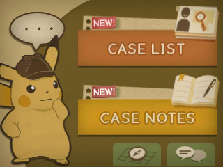 Detective Pikachu Menu