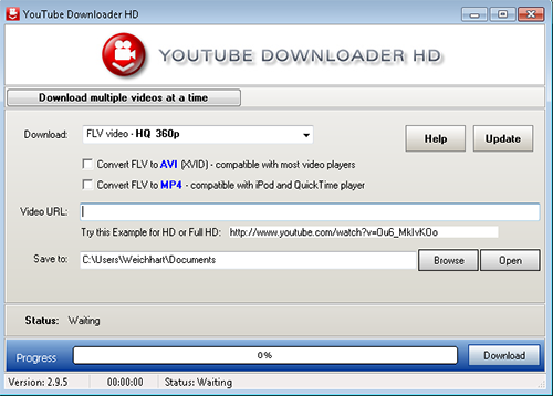 Downloading the video