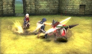 Attacking enemies in Fire Emblem Awakening