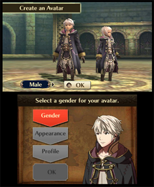 Creating an Avatar in Fire Emblem Awakening