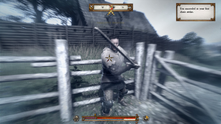 Training your swordfighting skills in Kingdom Come: Deliverance.