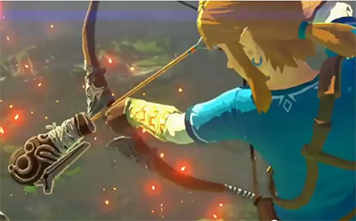 Is Link wearing a Blue Shirt in this Zelda Wii U Trailer?