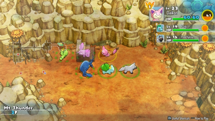 Mystery Dungeon Stairs in Pokemon Mystery Dungeon: Rescue Team DX