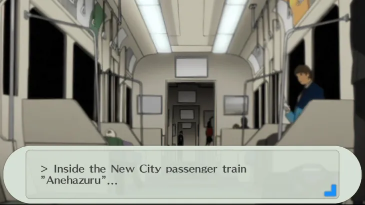Taking the train in Persona 3 Portable