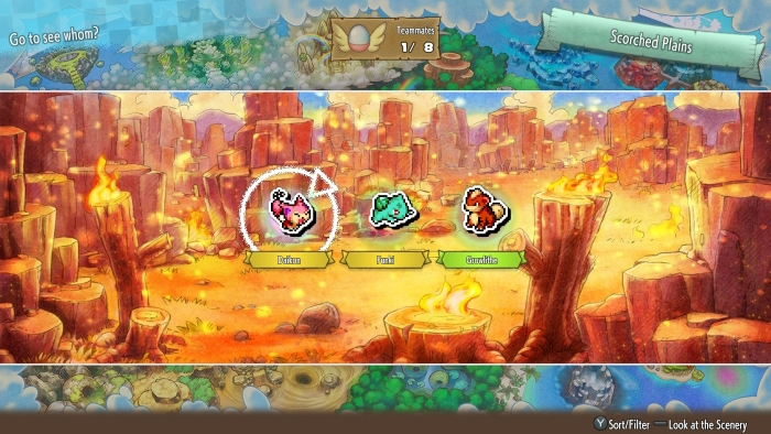Pokemon Scorched Plains Camp in Pokemon Mystery Dungeon: Rescue Team DX