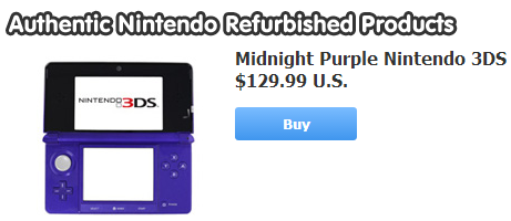 $130 Refurbished Nintendo 3DS