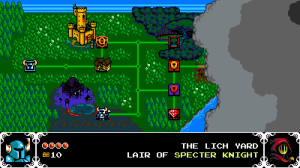 Shovel Knight Screenshot of the World Map