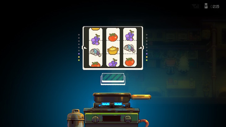 Slot Machine mini game while cooking