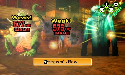 Fighting a demon in Shin Megami Tensei IV