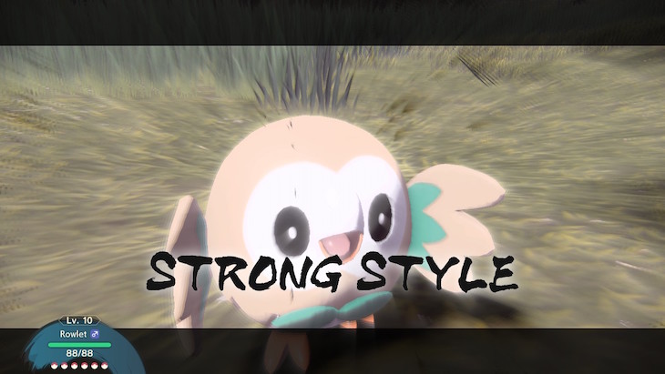 Strong Style moves in Pokemon Legends Arceus
