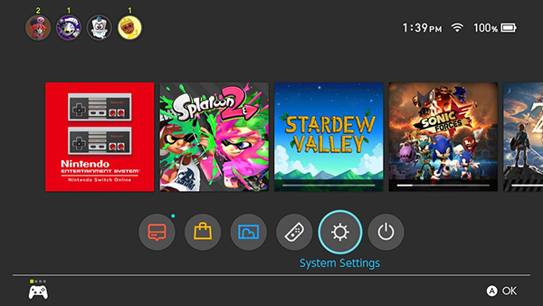 nintendo switch game sharing