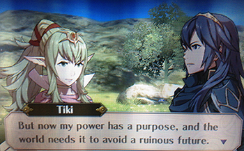 Tiki talking to Lucina - Fire Emblem Awakening